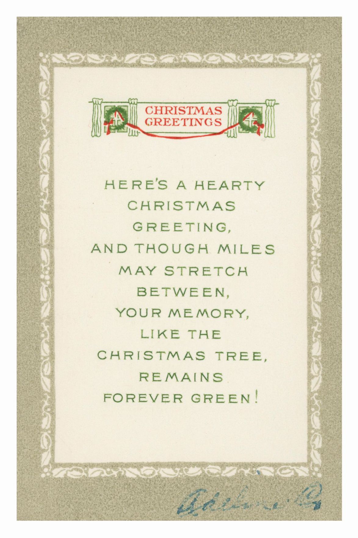 Art deco Christmas poem - 1919